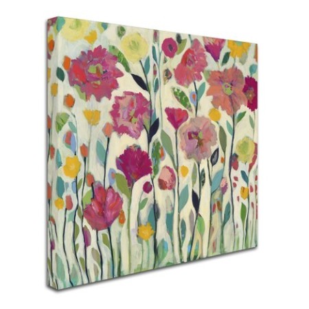 Trademark Fine Art Carrie Schmitt 'She Lived In Full Bloom' Canvas Art, 18x18 ALI5408-C1818GG